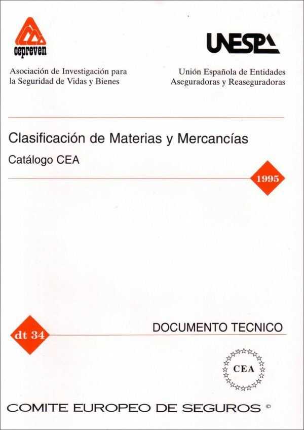 Clasificación de Materias y Mercancías. Catálogo CEA.-0