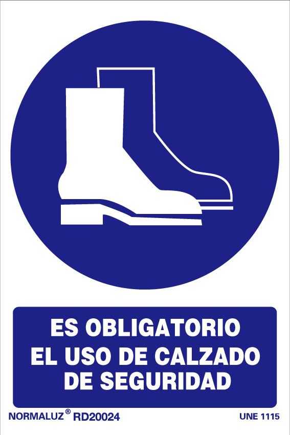 Es obligatorio el uso de calzado de seguridad-0