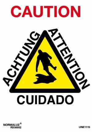 Caution cuidado achtung attention