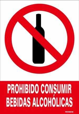 Prohibido consumir bebidas alcohólicas