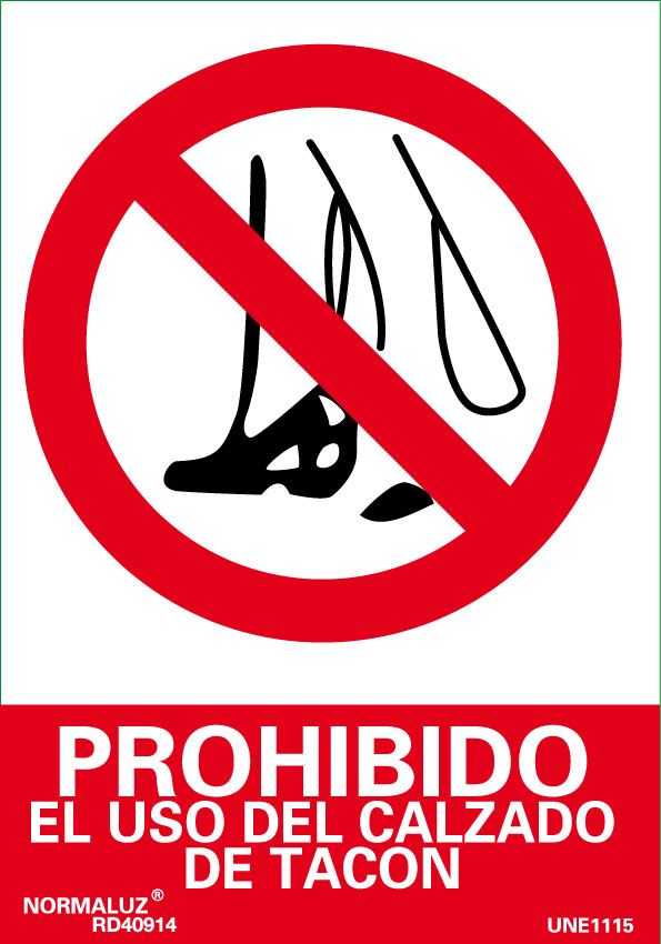 Prohibido el uso del calzado de tacón-0