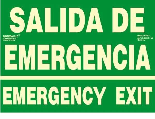 Salida de emergencia emergency exit-0