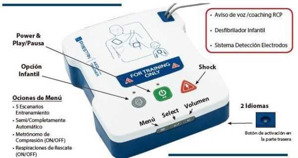 Desfibrilador Entrenamiento AED UltraTrainer-4460