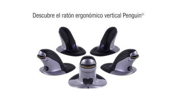 Ratón Ergonómico Vertical Ambidiestro Penguin - con cable Fellowes-4537