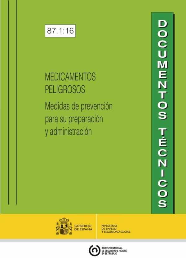 Imagen del archivo descargable sobre Prevención de Riesgos Laborales: MEDICAMENTOS PELIGROSOS - Medidas de prevención para su preparación y administración