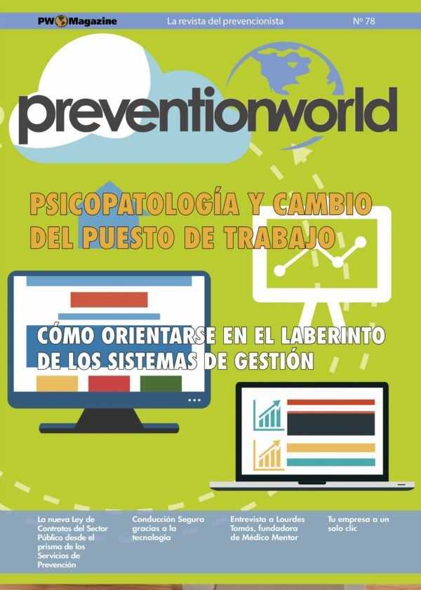 Imagen del archivo descargable sobre Prevención de Riesgos Laborales: Revista Prevention World Magazine en PDF. Número 78