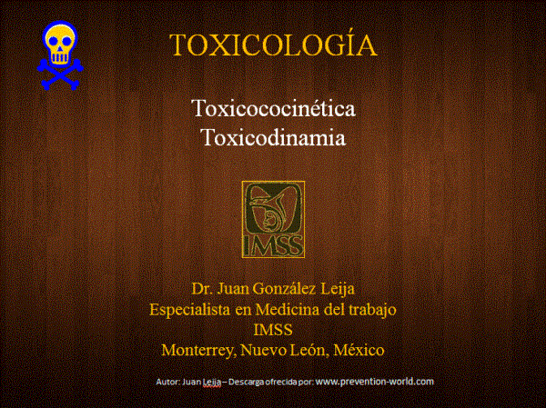 Imagen del archivo descargable sobre Prevención de Riesgos Laborales: Toxicología Industrial