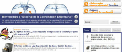 Nace www.coordinacionempresarial.com, un portal colaborativo sobre Coordinación de Actividades Empresariales